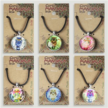 Double-sided pendant. 40. Owl. Assorted