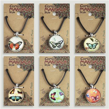 Double-sided pendant. 46. Butterfly. Assorted