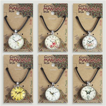 Double-sided pendant. 48. Vintage Clock. Assorted