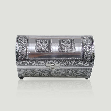 Caja cofre metal Ganesha 17x7x10cm
