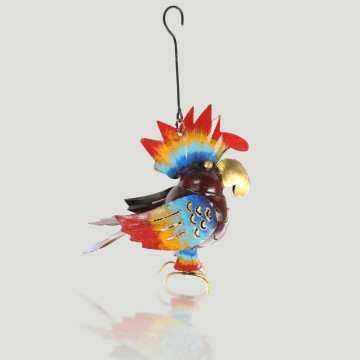 Figura hierro pintado. Modelo Loro 15cm