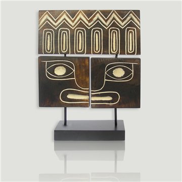 Decoración cara. Estilo México. 10X10x38cm