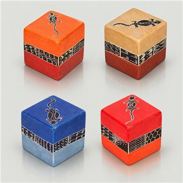 Pisapapeles cubo lagarto surtido 7cm