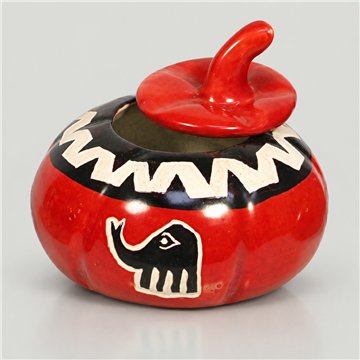 Calabaza PJK elefante rojo 11x11cm