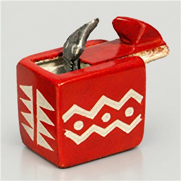 Caja serpiente PJK Geometrico rojo 5x5cm