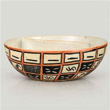 Bowl division PJK flores ocre 15cm