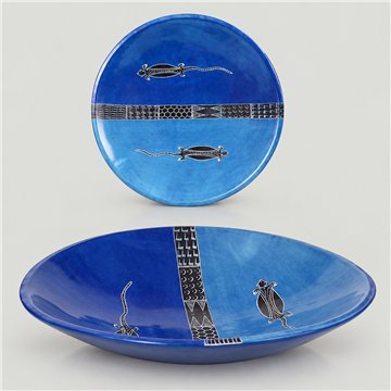 Bowl PJK lagarto azul surtido 40cm