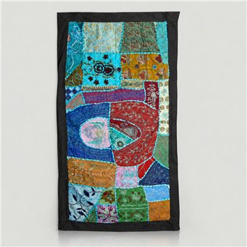 Tapiz "Collage" diferentes telas 65x120c