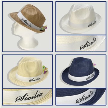 Sombrero verano SICILIA. Colores surtidos