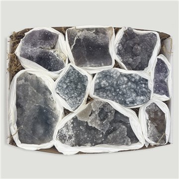 Caja Flor de Amatista. 1,4 a 1,8kgs