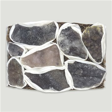 Caja Flor de Amatista. 1,4 a 1,8kgs