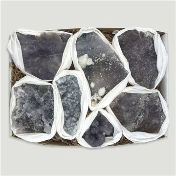 Caja Flor de Amatista. 1,4 a 1,8kgs