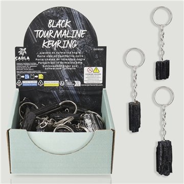 BALCK TOURMALINE. Chaveiro turmalina. 