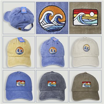 Gorra. 03. Algodón 100%. Olas. Surtidos