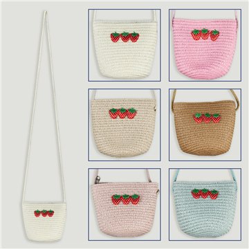 Bolsa infantil. 12. Modelo morangos. Cores surtidas