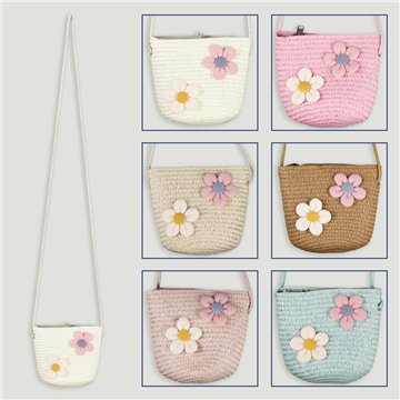 Bolso infantil. 25. Modelo 2 flores. Colores surtidos