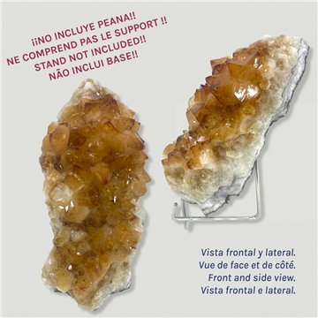 Citrino Drusa Calidad AA. 14x9x3cm aprox. 0,886kgs