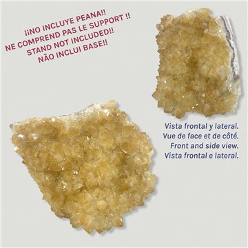 Citrino Drusa Calidad AA. 9x9x4cm aprox. 0,678kgs