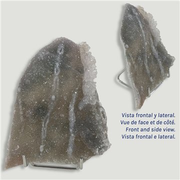 Flor Amatista. 14x11x0,5cm aprox. 0,274kgs