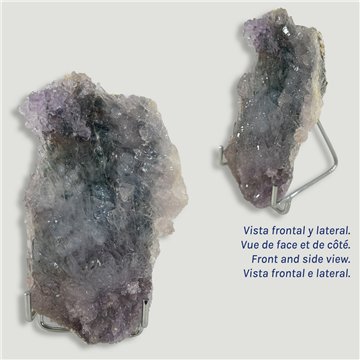 Flor Amatista. 14x8x0,5cm aprox. 0,338kgs