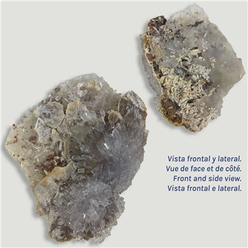 Flor Amatista. 12x9x0,4cm aprox. 0,266kgs
