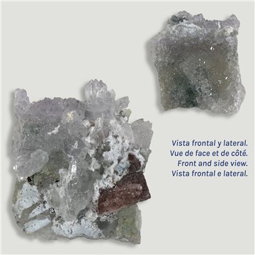 Flor Amatista. 7x6x2cm aprox. 0,102kgs