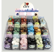 I "love" CITY. Corazones mineral