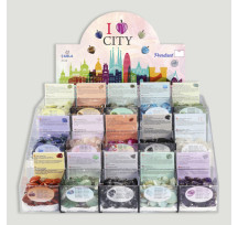 I “LOVE” CITY. Pendente coração plano. 